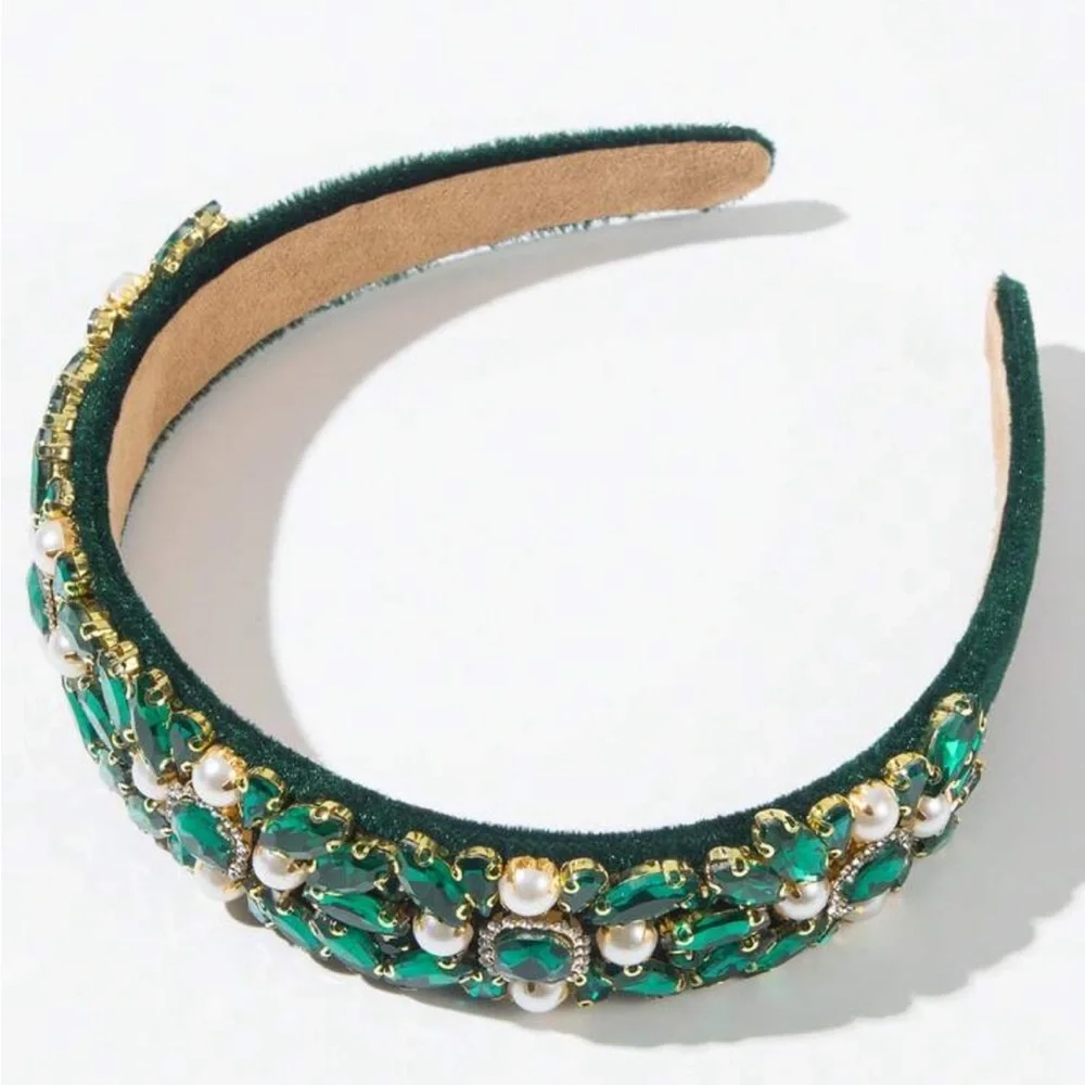 Elegant green‎ Embellished Headband